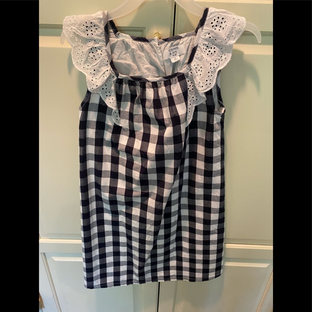 Girls check dress